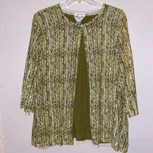 Women’s CJ Banks Top and Sweater Set Plus Size 3X